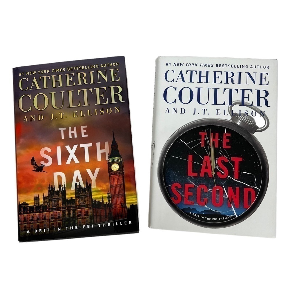 CATHERINE COULTER Books/Novels Lot/2 Hardcover Dustcover Thriller/Suspense